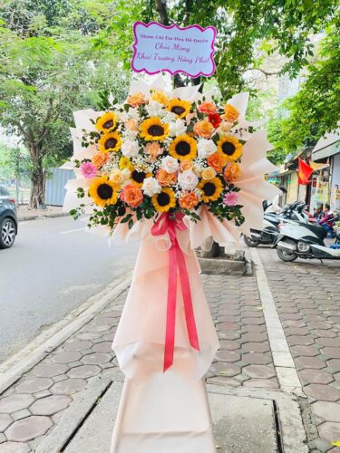 Kệ hoa chúc mừng khai trương