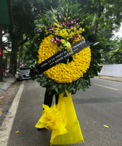 Vòng hoa tang lễ Nguyệt Quế