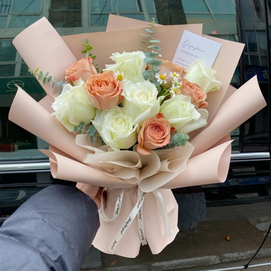 bó hoa sinh nhật để tặng vợ